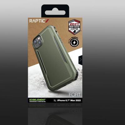5. Raptic X-Doria Fort Case iPhone 14 mit MagSafe Panzerhülle grün