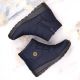 4. News W EVE437B marineblaue Schneestiefel mit Keilabsatz