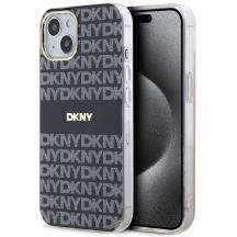 DKNY IML Mono & Stripe MagSafe Hülle für iPhone 15/14/13 – Schwarz