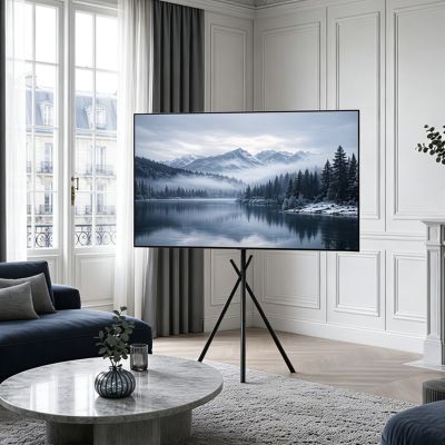 21. MACLEAN TV-Bodenhalterung / -Ständer, 37–80 Zoll, max. VESA 600 x 400, max. 60 kg, MC-182 B