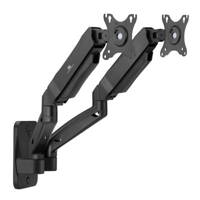 12. MACLEAN Wandhalterung für zwei Monitore 17-32 Zoll, max. 9 kg, mechanische Feder MC-988