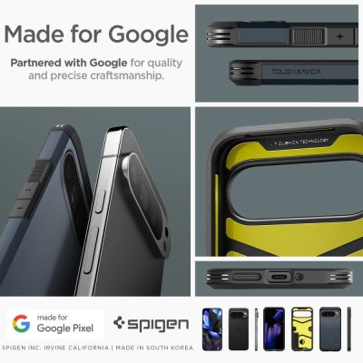 16. Spigen Tough Armor Hülle für Google Pixel 9 Pro XL – Graphit