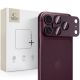 Tech-Protect Camfull Fit+ Displayschutzfolie aus gehärtetem Glas für iPhone 18 Pro Max – Burgunderrot