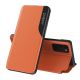 Eco Leather View Case booktype case schutzhülle aufklappbare hülle Samsung Galaxy A72 4G orange