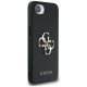 4. Guess PU Grained 4G Metal Logo iPhone 16e Hülle - Schwarz