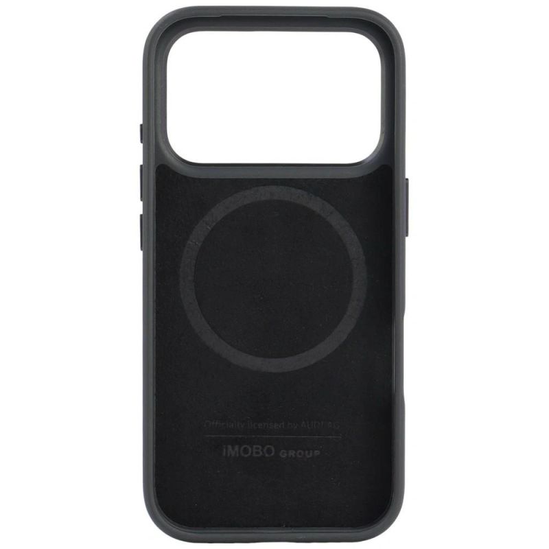 5. Audi GT MagSafe-Hülle aus Kunstleder für iPhone 18 Pro / 17 Pro – Schwarz
