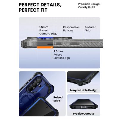 9. Supcase ArmorBox Mag MagSafe Hülle für Samsung Galaxy S26 – Marineblau und Schwarz