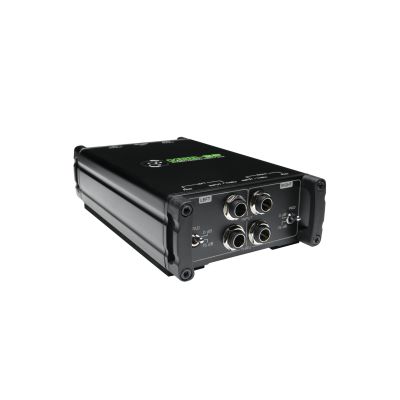 Mackie MDB-2P Passive DI-Box für Bass, Digitalpiano, Gitarre, Synthesizer, Schwarz, 20–20000 Hz, 140000 Ohm, 0,002 %