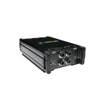 Mackie MDB-2P Passive DI-Box für Bass, Digitalpiano, Gitarre, Synthesizer, Schwarz, 20–20000 Hz, 140000 Ohm, 0,002 %