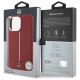 8. Mercedes Silikonhülle mit weißem Streifen und MagSafe-Funktion für iPhone 16 Pro Max – Rot