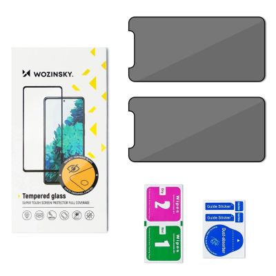 2. Wozinsky Privacy Glass Privacy Panzerglas für Xiaomi Redmi Note 14S, 2er-Pack