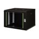 38. Digitus Unique 19" 7U Wand-Netzwerkschrank 600x450 mm, Glastür, schwarz, ungeteilt, montiert, 100 kg