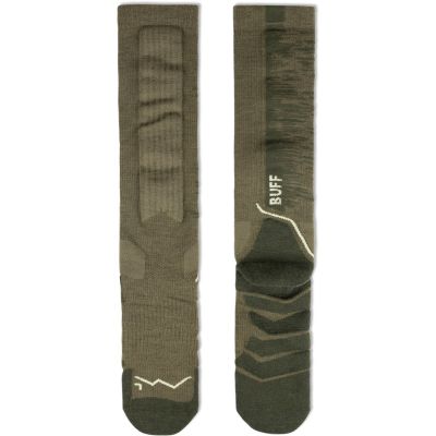 4. Buff Merino HW Over-the-Calf Socken HWO2 Olivgrün L Socken