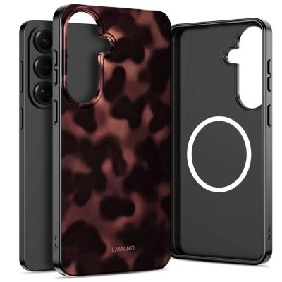 Tech-Protect Lamano MagSafe Hülle für Samsung Galaxy S26+ - Braun und Schwarz