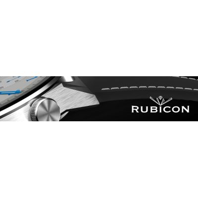15. Rubicon RNCE99 Smartwatch aus schwarzem Metall und Silikon SMARUB194