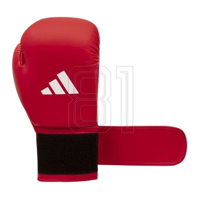 17. IBA-zugelassene adidas Turnier-Boxhandschuhe rot