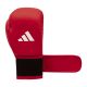 17. IBA-zugelassene adidas Turnier-Boxhandschuhe rot