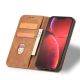 7. Magnet Fancy Case Case für iPhone 13 Pro Max Tasche Brieftasche Kartenhalter Braun