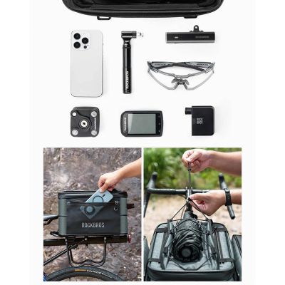 15. Rockbros A30 ROAD TO SKY Faltbare Fahrradtasche für den Kofferraum 15-30L - Grau