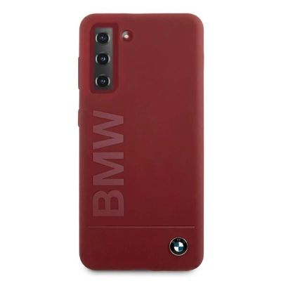 3. BMW Silikon-Signatur-Logo-Hülle für Samsung Galaxy S21+ – Rot
