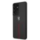 2. Ferrari FEOSIHCS21LBK S21 Ultra G998 czarny/black hardcase Off Track Leather Nylon Stripe