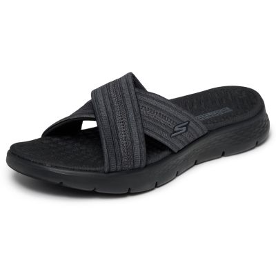 5. Skechers Damen-Flip-Flops GO WALK FLEX SANDAL IMPRESSED 141420 BKGY