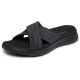 5. Skechers Damen-Flip-Flops GO WALK FLEX SANDAL IMPRESSED 141420 BKGY