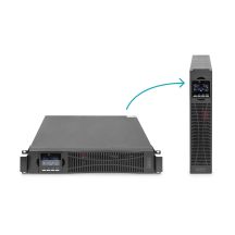 Digitus Online-USV-Modul DN-170106, 6000 VA, 6000 W, 2 HE, 1x USB 2.0 Typ B, 1x RS232, LCD, LED, reine Sinuswelle, 440 x 86,5 x 620 mm, 14 kg