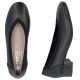 3. Schwarze Damen-Pumps aus Leder mit niedrigem Absatz, Rieker 43452-00