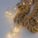 6. Seilbeleuchtung 30 LEDs 280 cm warmweiß Jute