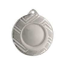 Allgemeine silberfarbene Medaille mit Platz für ein 25-mm-Emblem – Stahlmedaille