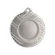 Allgemeine silberfarbene Medaille mit Platz für ein 25-mm-Emblem – Stahlmedaille