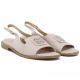 3. Damen-Ledersandalen, flach, nude, S.Barski 61-6018