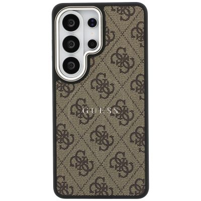 3. Guess 4G Embossed Ring MagSafe Hülle für Samsung Galaxy S26 Ultra - braun