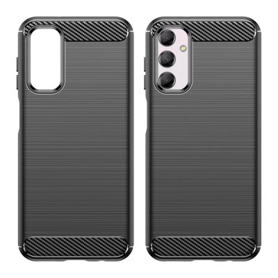 2. Flexible Carbon-Musterhülle für Samsung Galaxy M14 Carbon Case - schwarz