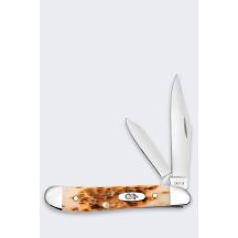 Case Peanut SS Amber Bone Taschenmesser