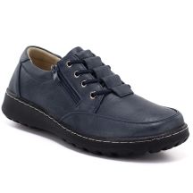Bequeme Damenschuhe mit Reißverschluss, marineblau, Potocki TO90407