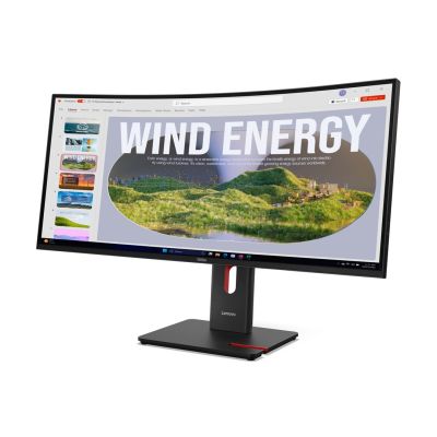16. Lenovo ThinkVision T34WD-40 64AEGAT1EU_D LED-Monitor, 86,4 cm (34 Zoll), 3440 x 1440 Pixel, Wide Quad HD, Schwarz