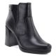 Damen-Ankle-Boots mit Blockabsatz und Plateau, gefüttert, schwarz, M.Daszyński AF125B-1
