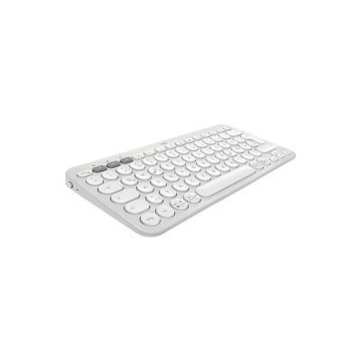 18. Logitech 920-012204 Tastatur und Maus (universell, kabellos, RF + Bluetooth, QWERTZ-Tastatur, Deutsch, Weiß)