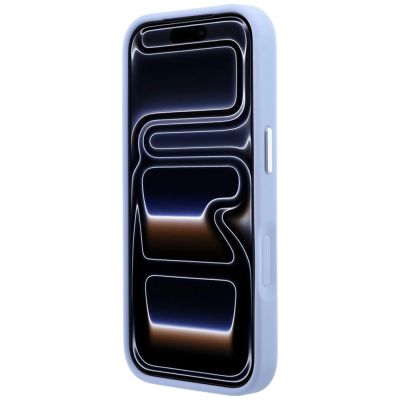 5. Karl Lagerfeld mit Ringständer 360 Karl & Choupette Köpfe Pin MagSafe Hülle für iPhone 18 Pro Max / 17 Pro Max - Hellblau