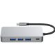 4. Tech-Protect HB05 HUB 9in1 Adapter USB-C + USB2.0 + USB3.0 + HDMI 4K 60HZ + SD / TF + PD100W + RJ45 - Grau