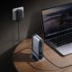 17. Baseus UnionJoy USB-C Dockingstation (2x HDMI 4K@60Hz, 1x DisplayPort 4K@60Hz, 3x USB-A 3.0, 2x USB-C 3.0, 2x USB-A 2.0, 1x RJ45 PD PC, 1x SD+TF, 1x 3,5-mm-Klinkenanschluss) – Grau