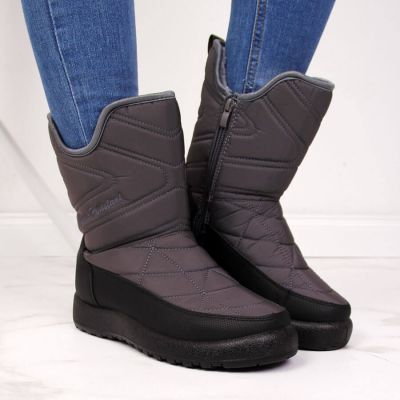 3. NEWS W EVE309B wasserdichte Schneestiefel grau 