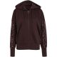 2. adidas Damen-Kapuzenpullover mit durchgehendem Reißverschluss, Animal-Print, 3-Streifen, Braun KV9299