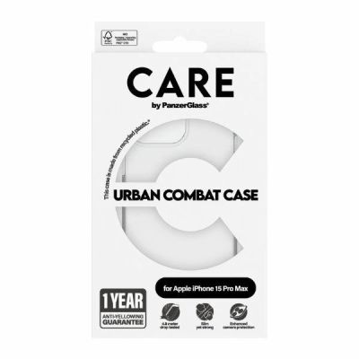4. CARE by PanzerGlass Urban Combat Case für iPhone 15 Pro Max – transparent