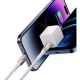 8. Baseus CADH000002 Lightning – USB-C PD-Kabel 20 W 480 Mbit/s 1 m – Weiß