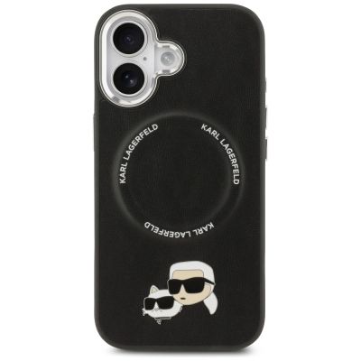 3. Karl Lagerfeld Karl & Choupette Pins MagSafe Hülle für iPhone 17 - Schwarz