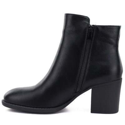 3. Schwarze Damen-Stiefeletten mit Absatz M.Daszyński SA250-4