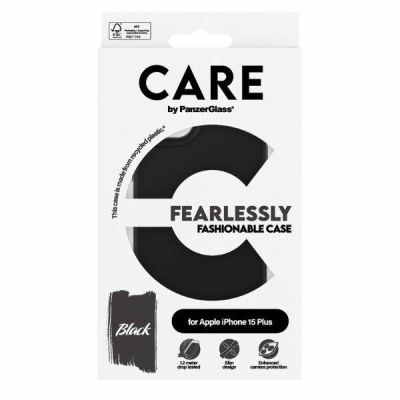 4. CARE by PanzerGlass Fearless Fashion Case für iPhone 15 Plus – Schwarz